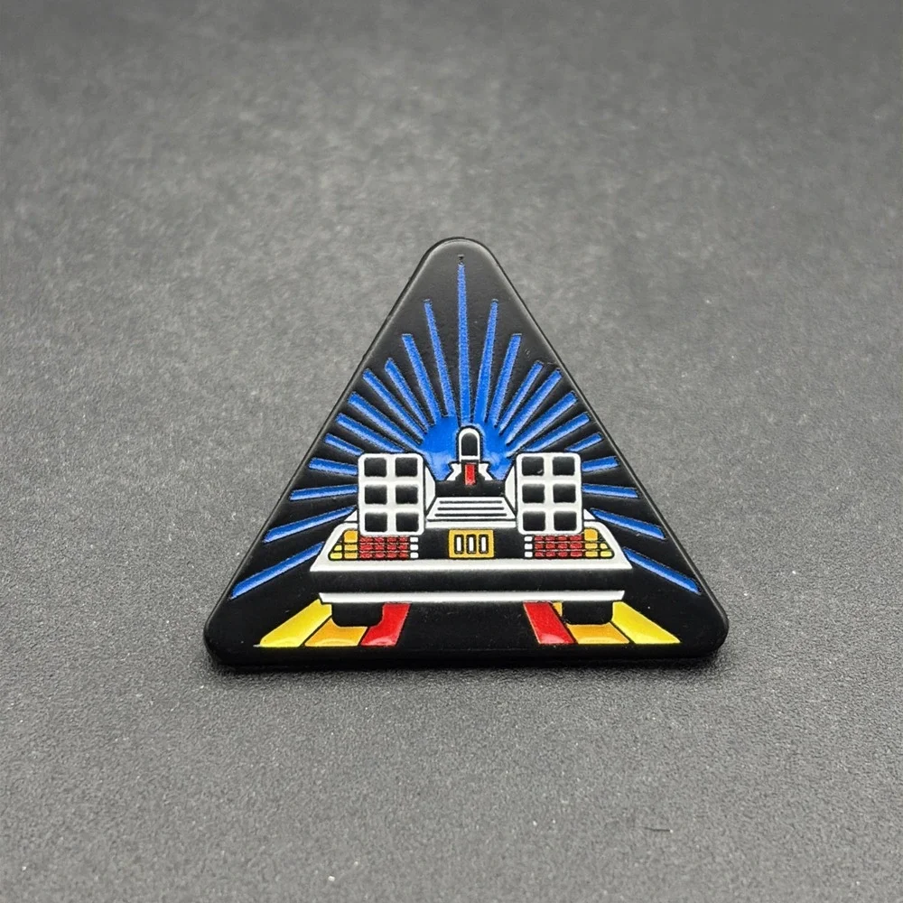 Back To The Future Delorean Outatime Glitter Lapel Hat‎ Pin
